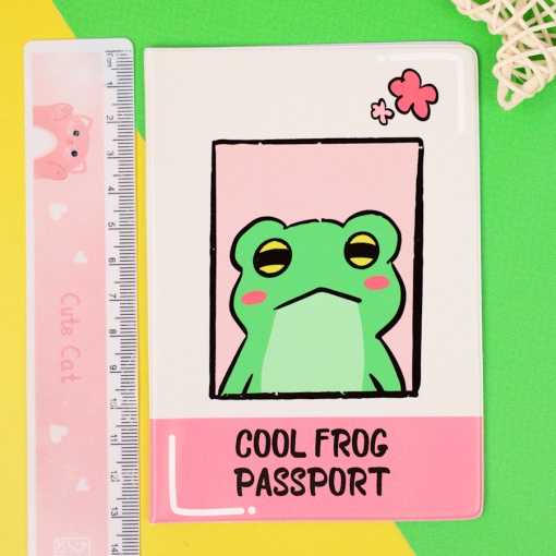 Обложка на паспорт "Cool frog" STORIZ