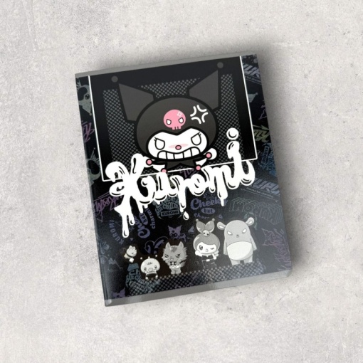 Тетрадь "Kuromi" граффити, A5, 48 листов (клетка), в ассортименте, 1шт