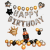 Набор шаров "Happy Birthday" золотой  оптом
